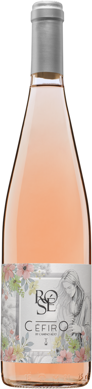 Botella de Céfiro, rosado espumoso ecológico Garnacha — Bodegas Camino Alto